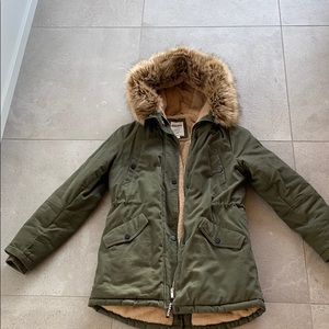 Garage Army green parka jacket